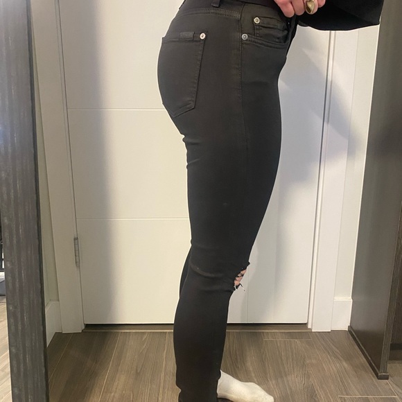 7 for all Mankind Skinny Ripped Jeans - Picture 4 of 16
